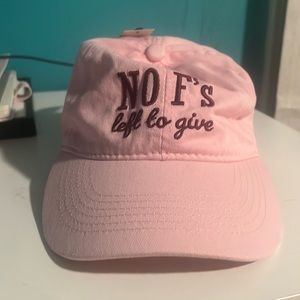 Airy pink hat. Funny and hip!